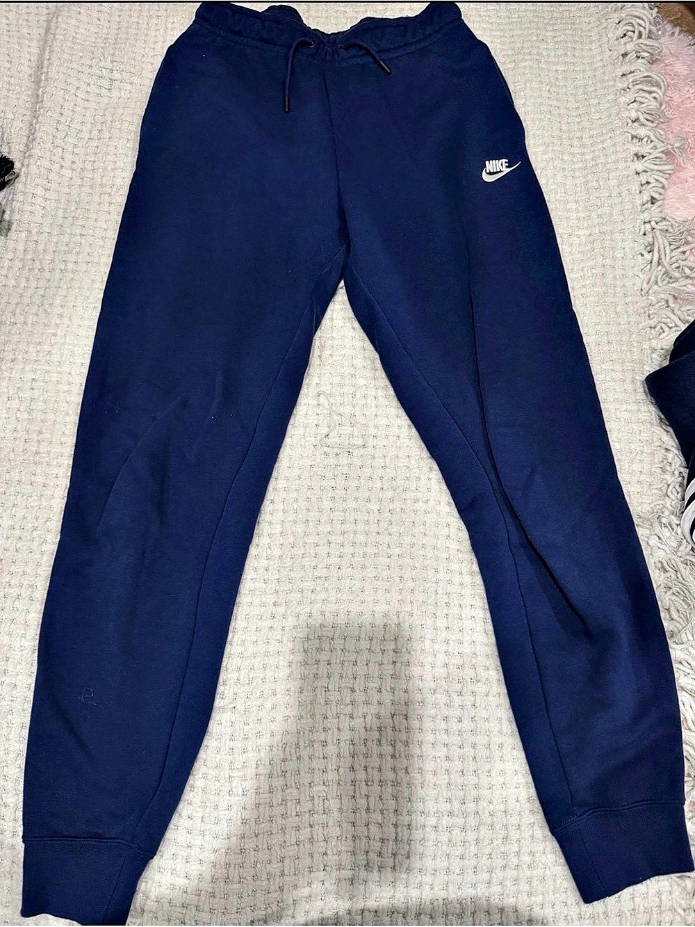 Nike Essential Fleece Joggers Blue XS